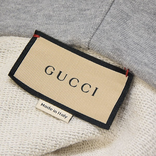 GUCCI グッチ ウェブストライプ ハーフジップ パーカー Mサイズ メンズ GUCCI - 美品 グッチ ウェブストライプ ハーフジップ パーカー