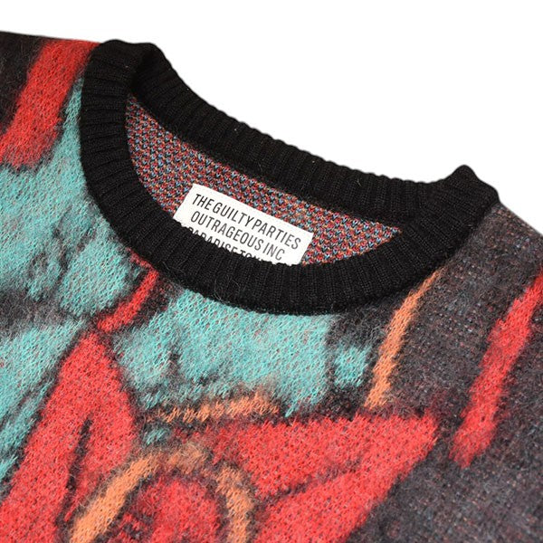 WACKO MARIA(ワコマリア) 2022AW YULA 百女図 MOHAIR KNIT JACQUARD