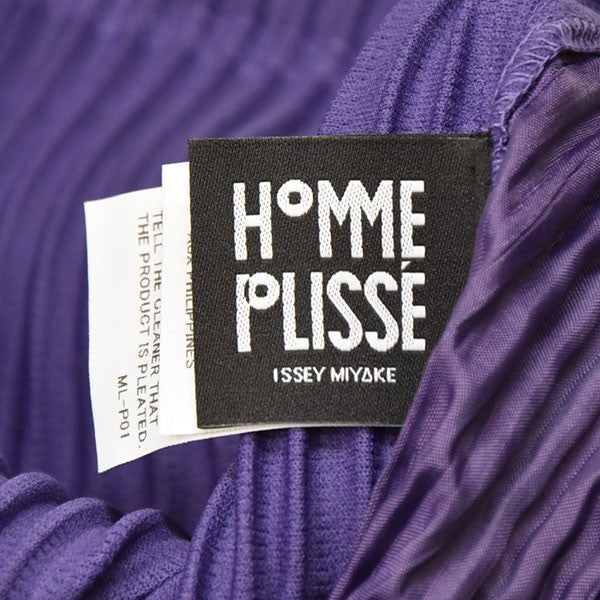 HOMME PLISSE ISSEY MIYAKE プリーツストレートパンツ HP38JF392 古着・中古-6枚目のアイテム画像