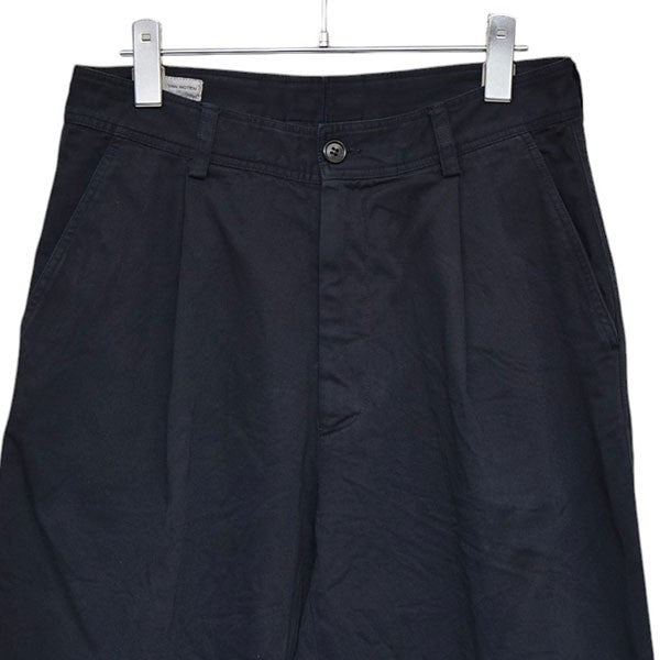 dries van noten ブラック チノ テーパードパンツ DRIES VAN NOTEN(ドリスヴァンノッテン) タックワイドテーパード
