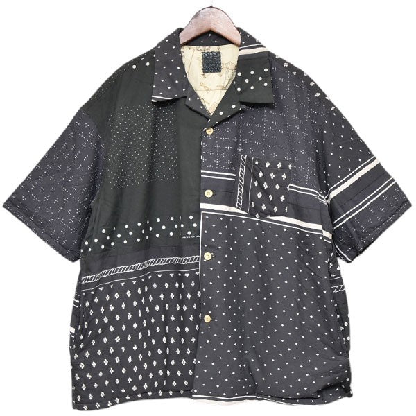 VISVIM 2025SS WALLIS DOWN SHIRT SS バンダナ柄半袖ダウンシャツジャケット 0225905011001 古着・中古-1枚目のアイテム画像