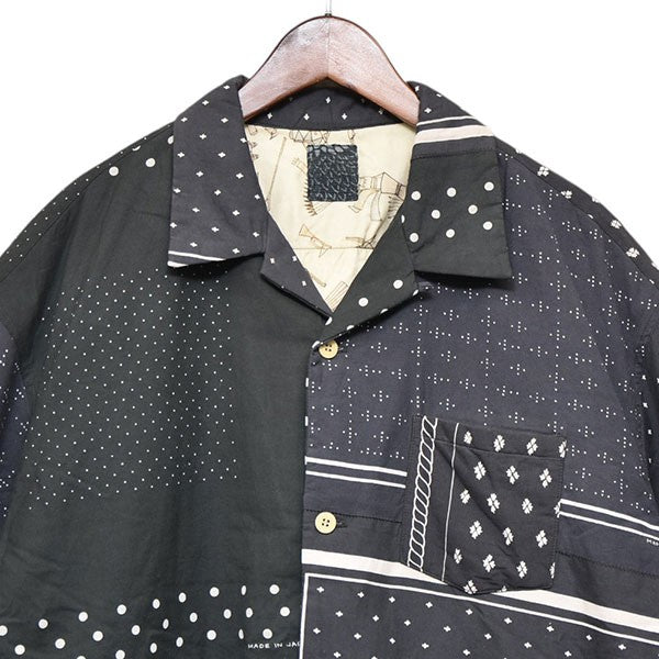 VISVIM(ビズビム) 2025SS WALLIS DOWN SHIRT SS バンダナ柄半袖