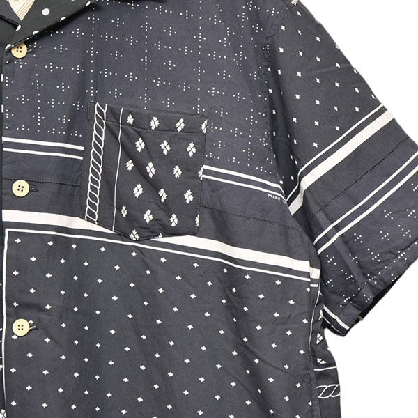 VISVIM 2025SS WALLIS DOWN SHIRT SS バンダナ柄半袖ダウンシャツジャケット 0225905011001 古着・中古-5枚目のアイテム画像