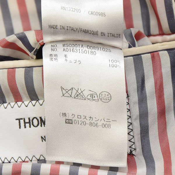 Thom Browne(トム・ブラウン) クラシック ウール 3B 段返り シングル