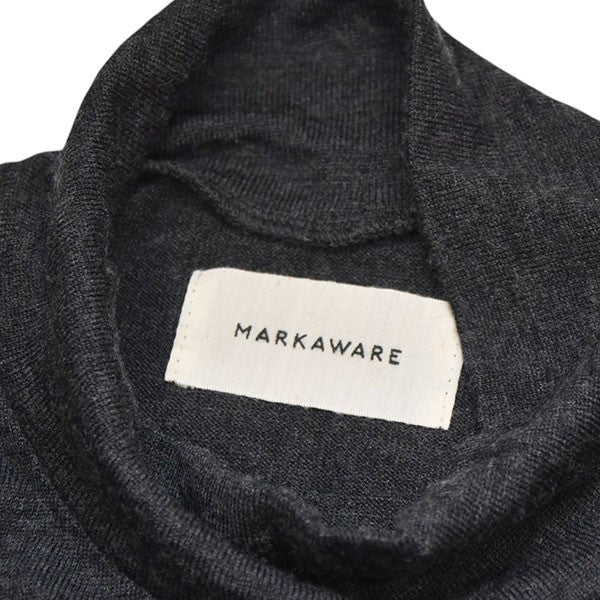 MARKAWARE 和紙ニット　サイズ2 ブラック 和紙ニットオフタートル(BLACK / LIGHT GRAY) - 公式オンライン