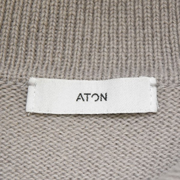 ATON(エイトン) 2022AW ALPACA WASHI POLO SWEATER アルパカ