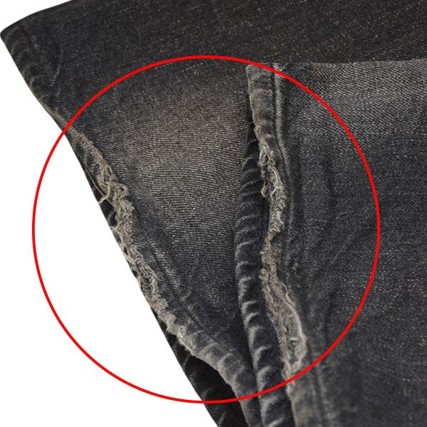 ANCELLM AGING WIDE DENIM PANTS 加工ワイドデニムパンツ ANC-PT48 古着・中古-6枚目のアイテム画像