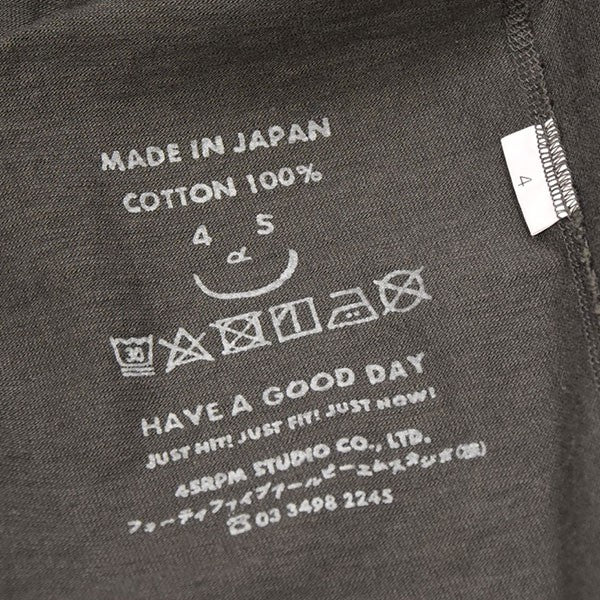 45R(フォーティファイブアール) でこぼこ天竺の908アウターT