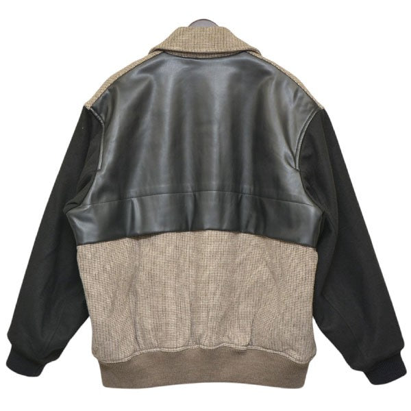 TAUPE 2022AW QUILT HOUNDSTOOTH ZIP BLOUSON 中綿ジップアップブルゾン 切替ジャケット TPM22302004 古着・中古-2枚目のアイテム画像