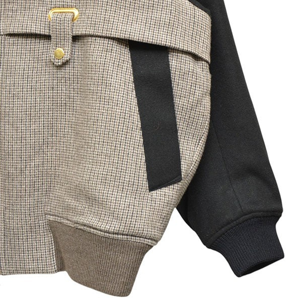 TAUPE 2022AW QUILT HOUNDSTOOTH ZIP BLOUSON 中綿ジップアップブルゾン 切替ジャケット TPM22302004 古着・中古-4枚目のアイテム画像