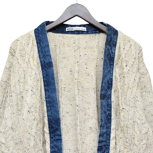 REMAKE DENIM PIPING CARDIGAN　デニムパイピングリメイクカーディガン