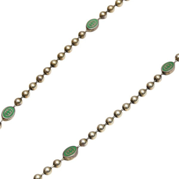 GUCCI インターロッキングG ボール チェーン ネックレス 701611 極美品□GUCCI/グッチ 701611 インターロッキングG ボール