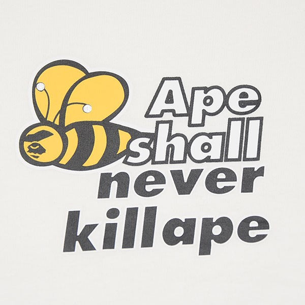 A BATHING APE 2024SS ASNKA BEE LOGO TEE 蜂プリントTシャツ 001TEK301045M 古着・中古-4枚目のアイテム画像