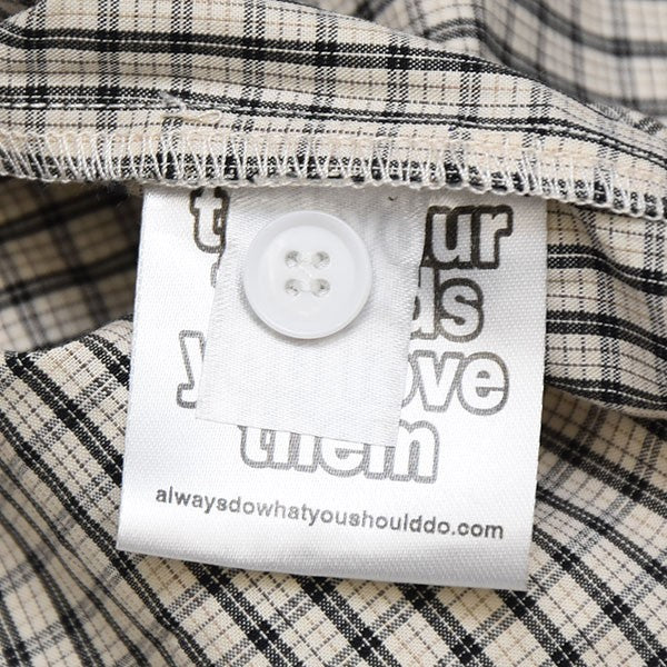 button up shirt　半袖チェックシャツ