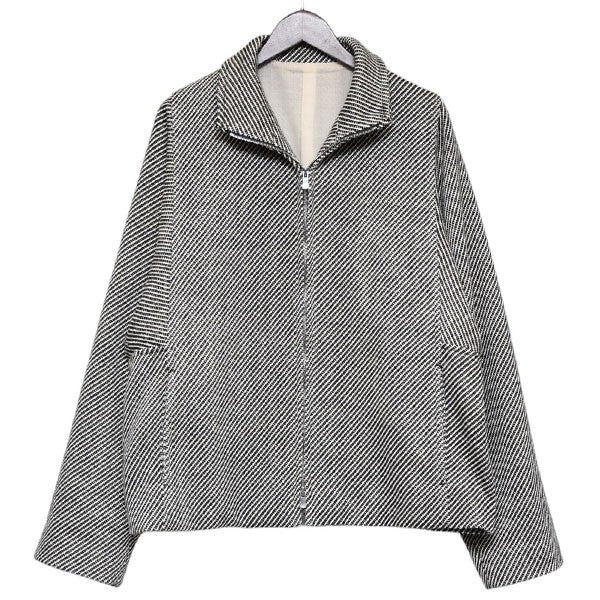 IRENISA 2024AW MODIFIED SLEEVE ZIP BLOUSON ジップアップブルゾン リネンウールジャケット IH-24FW-M007-KE 古着・中古-1枚目のアイテム画像