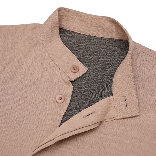 IM MEN ISSEY MIYAKE 2025SS DOUBLE WEAVE CREPE バンドカラーシャツ LA51FJ078 古着・中古-4枚目のアイテム画像