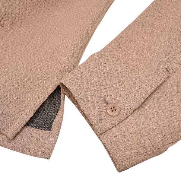 IM MEN ISSEY MIYAKE 2025SS DOUBLE WEAVE CREPE バンドカラーシャツ LA51FJ078 古着・中古-5枚目のアイテム画像
