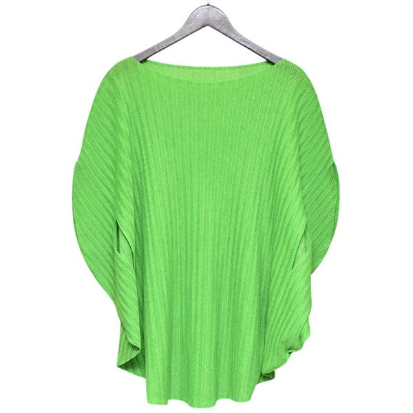 PLEATS PLEASE 蛍光グリーン プリーツシャツ 長袖 PLEATS PLEASE 蛍光グリーン プリーツシャツ 長袖