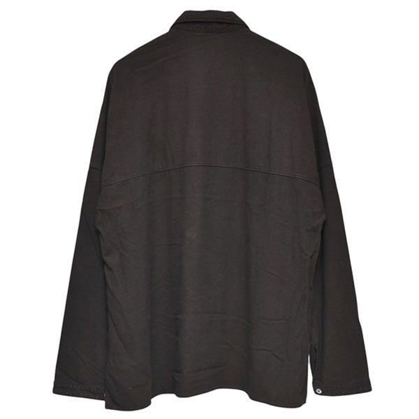 ANCELLM(アンセルム) 2024SS SILK SUEDE DRESS LS SHIRT シルク