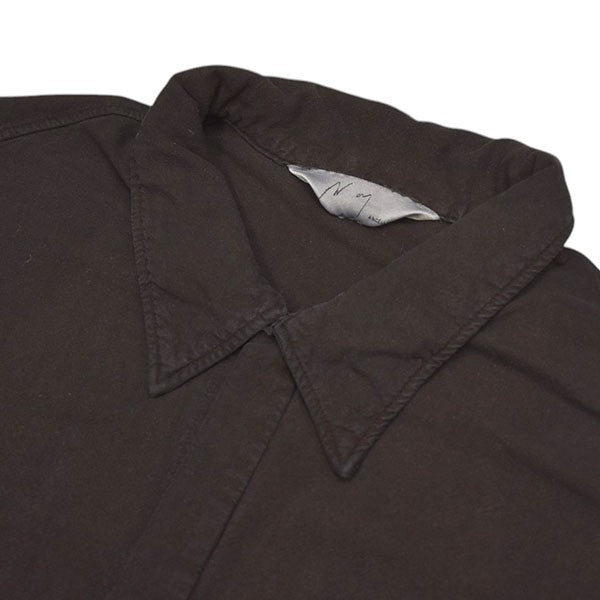 トップス ancellm SILK SUEDE DRESS LS SHIRT(BLACK) anc-sh31-a) / ANCELLM (アンセルム) / SILK SUEDE DRESS LS