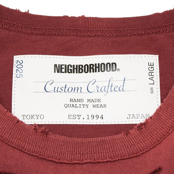 NEIGHBORHOOD 2025SS SAVAGE CREWNECK-P SS ダメージ加工クルーネックTシャツ 251OKM-1-CSM04 古着・中古-7枚目のアイテム画像
