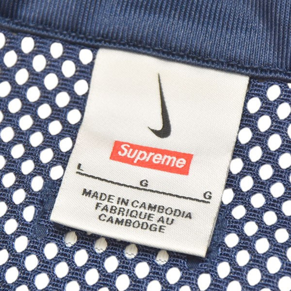 Supreme メッシュシャツ 52 M ネイビー