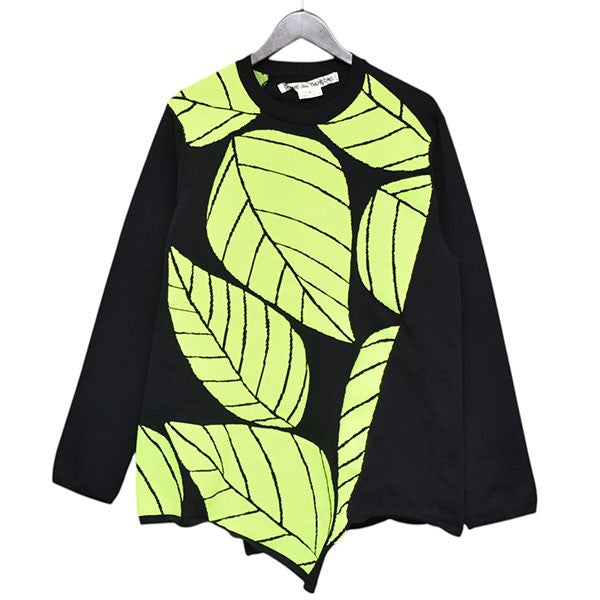 COMME des GARCONS 2022SS ねじれプルオーバーセーター クルーネック変形ニット GI-N013 古着・中古-1枚目のアイテム画像