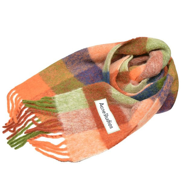 ACNE STUDIOS(アクネストゥディオズ) モヘア チェック スカーフ 大判