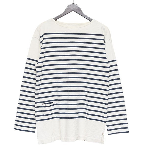 45rpm ボーダー　バスク風長袖シャツ 45Rトリコバスクボーダーの908Tシャツ: WOMEN｜45R