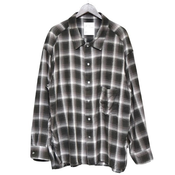 ANCELLM(アンセルム) WISM別注 OMBRECHECK SHIRT オンブレ