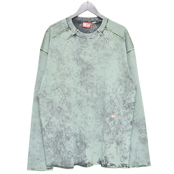 DIESEL T-CRAHOR-LS-R1 マーブルロングスリーブTシャツ 古着・中古-1枚目のアイテム画像