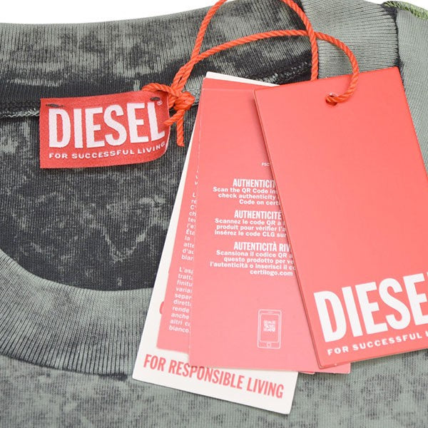 DIESEL T-CRAHOR-LS-R1 マーブルロングスリーブTシャツ 古着・中古-6枚目のアイテム画像