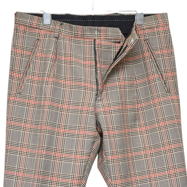 DRIES VAN NOTEN 2018AW チェックテーパードスラックスパンツ 古着・中古-4枚目のアイテム画像