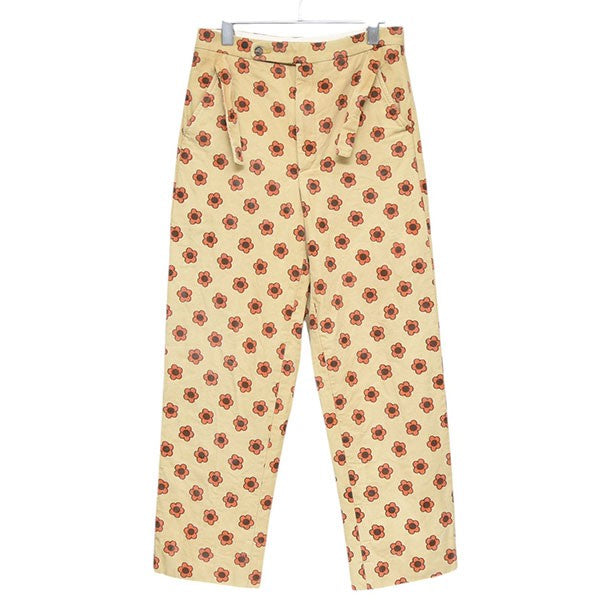 BODE 柄パンツ BODE(ボーディ) Daisy Trousers 花柄トラウザーパンツ ベージュ サイズ