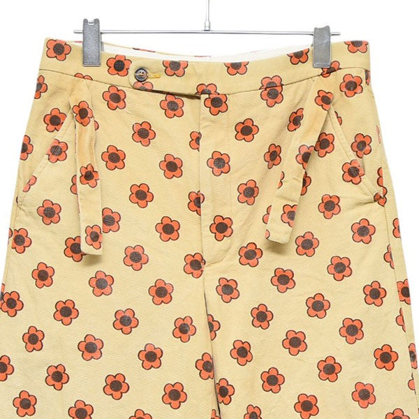 BODE 柄パンツ BODE(ボーディ) Daisy Trousers 花柄トラウザーパンツ ベージュ サイズ