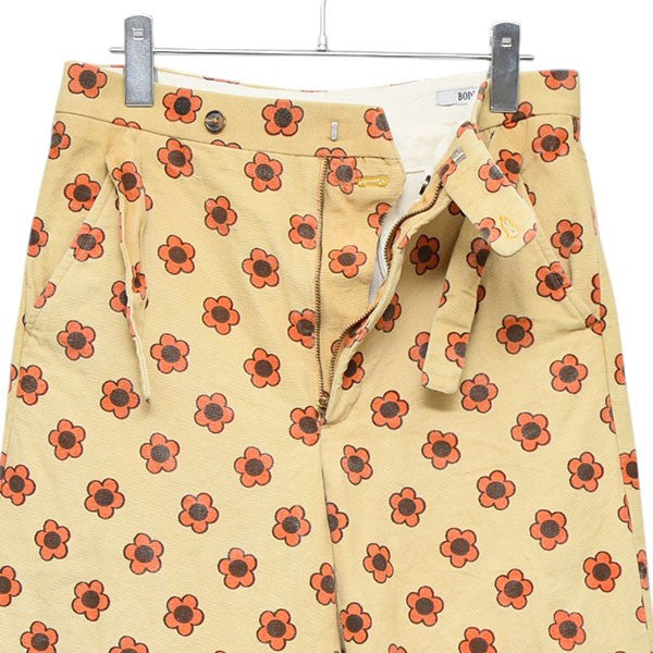 BODE(ボーディ) Daisy Trousers 花柄トラウザーパンツ ベージュ サイズ