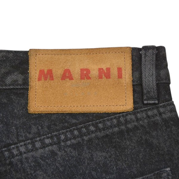 MARNI(マルニ) 2024AW Marble-Dyed Jeans ダメージ加工デニムパンツ