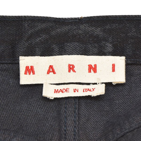MARNI(マルニ) 2024AW Marble-Dyed Jeans ダメージ加工デニムパンツ