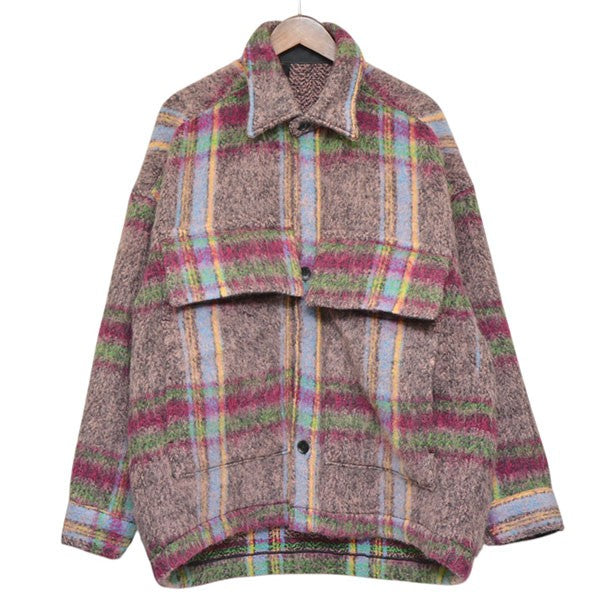 N．HOOLYWOOD 2024AW CPO BLOUSON チェックモヘヤジャケット 2242-BL05-008 古着・中古-1枚目のアイテム画像