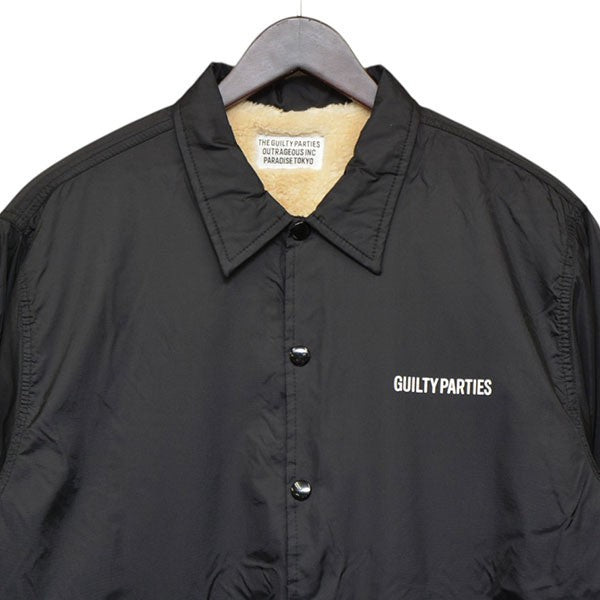 WACKO MARIA(ワコマリア) ナイロンボアコーチジャケット ブラック
