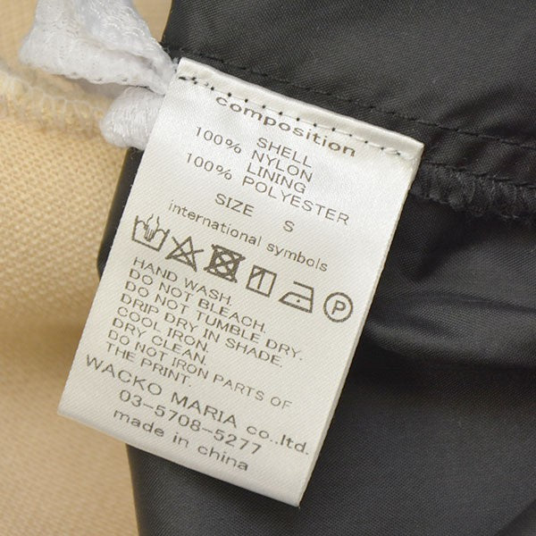 WACKO MARIA(ワコマリア) ナイロンボアコーチジャケット ブラック