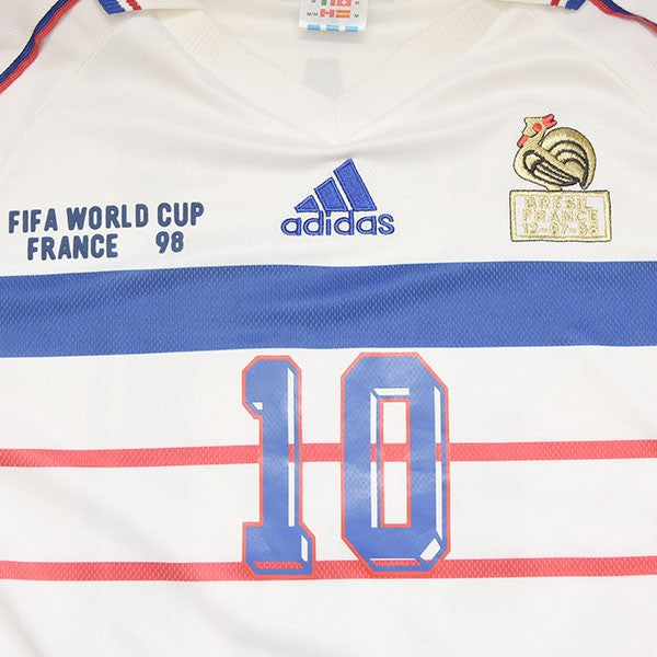 サッカーフランス代表 adidas アディダス ユニフォーム サイズL ジダン 2002-2003 フランス代表 アウェイ ユニフォーム 背番号10 ZIDAN
