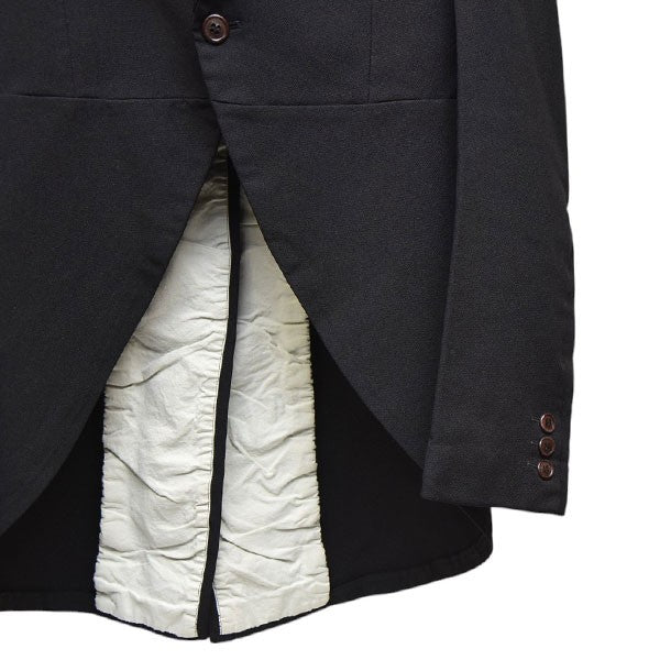 2017AW　エステル縮絨レイヤード燕尾ジャケット　PT-J026
