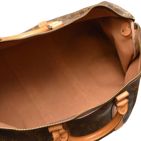ルイ・ヴィトン ボストンバッグ ブラウン 鍵のおまけ付き LOUIS VUITTON(ルイヴィトン) モノグラム キーポル50 ボストン