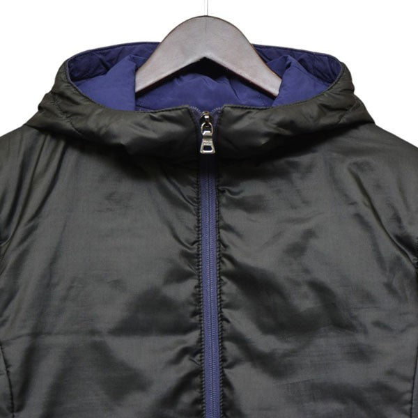 美品✨プラダスポーツ　ダウンジャケット　ロゴラバータグ　フルジップ　ネイビー　L 美品✨プラダスポーツ ダウンジャケット ロゴラバータグ