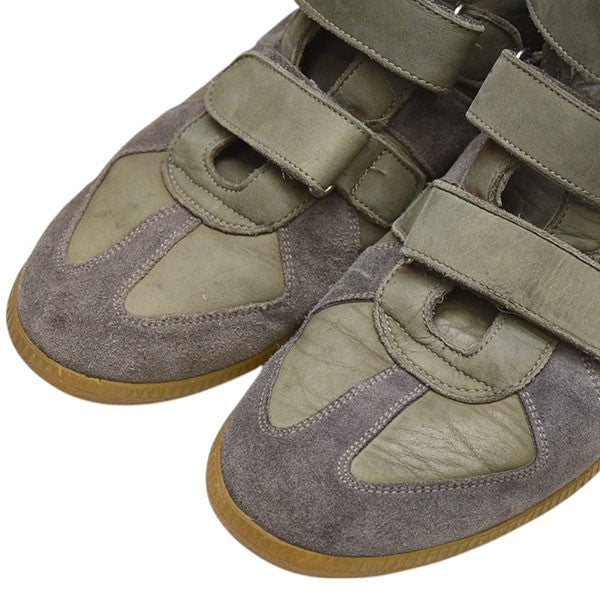 Maison Margiela レザー スニーカー　カーキ　42 Maison Margiela(メゾンマルジェラ) 本人期 Velcro Hi-Top
