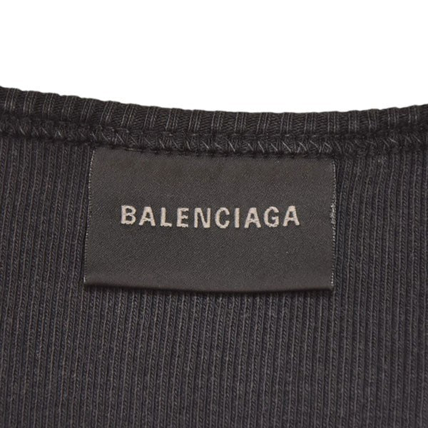 バレンシアガ BALENCIAGA 2024AW　Distressed Lingerie Top　ダメージ加工サーマルロングスリーブTシャツ　7917 BALENCIAGA(バレンシアガ) 2024AW Distressed Lingerie Top