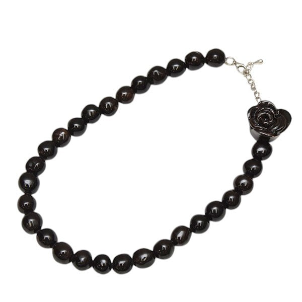 LEVENS JEWELS 薔薇モチーフパールネックレス 古着・中古-1枚目のアイテム画像