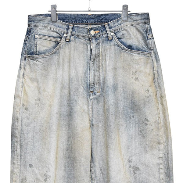 2024SS　AGING WIDE DENIM 5P PANTS　USED加工ワイドデニムパンツ　ANC-PT59