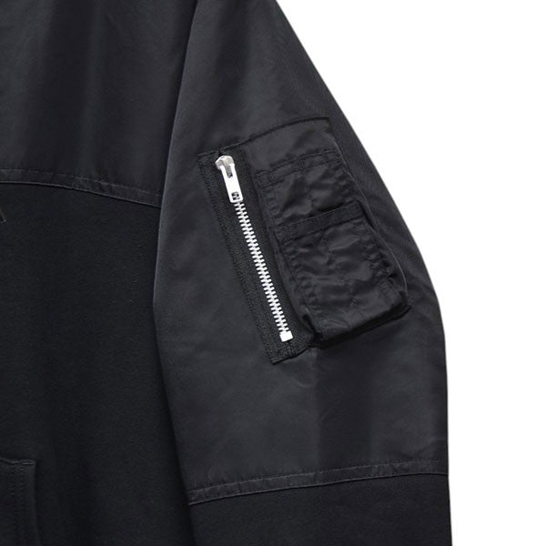 コムデギャルソンオム MA-1 ZIPパーカーブラックサイズM COMME des GARCONS HOMME(コムデギャルソンオム) 2021AW MA-1